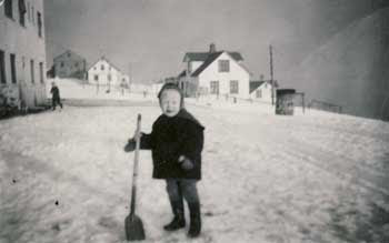 Abbi með skófluna sína 