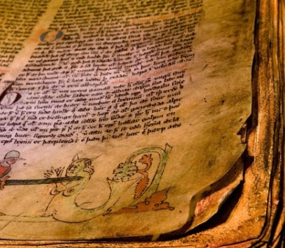 Håndskrift på skinn - handrit á bókfell 